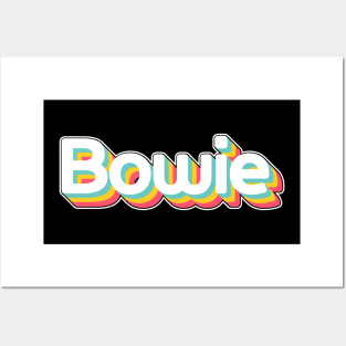 Bowie Last Name Colorful Posters and Art